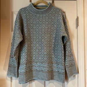 Sundance wool blue & gray sweater